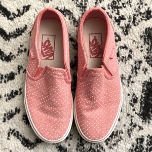 Rare HTF Pink Dot Vans W 6.5
